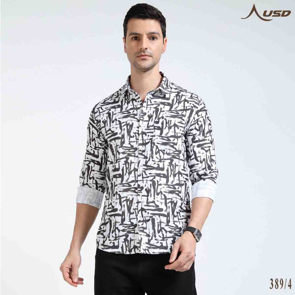 Premium Oxford Digital Printed Shirts-389/4