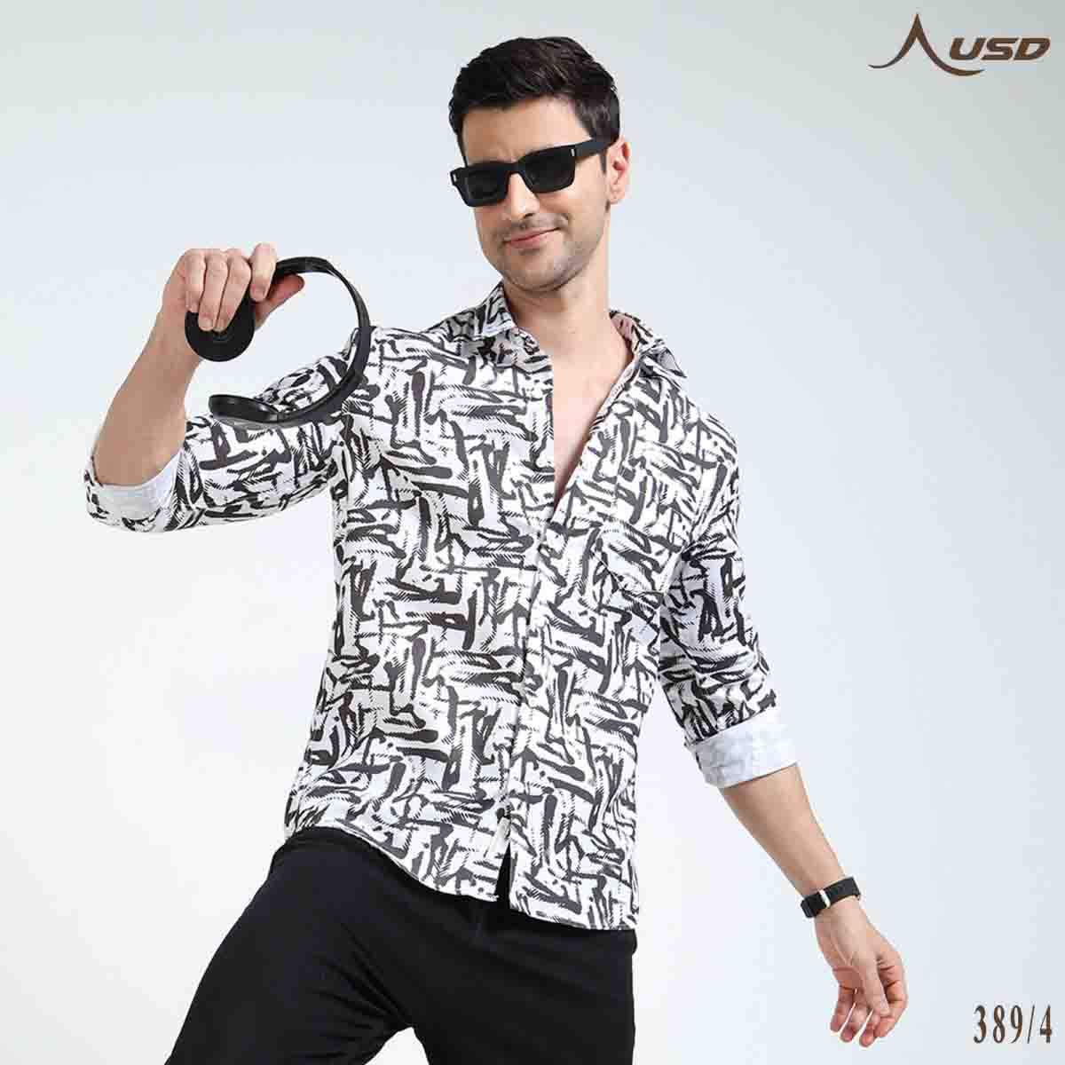Premium Oxford Digital Printed Shirts-389/4