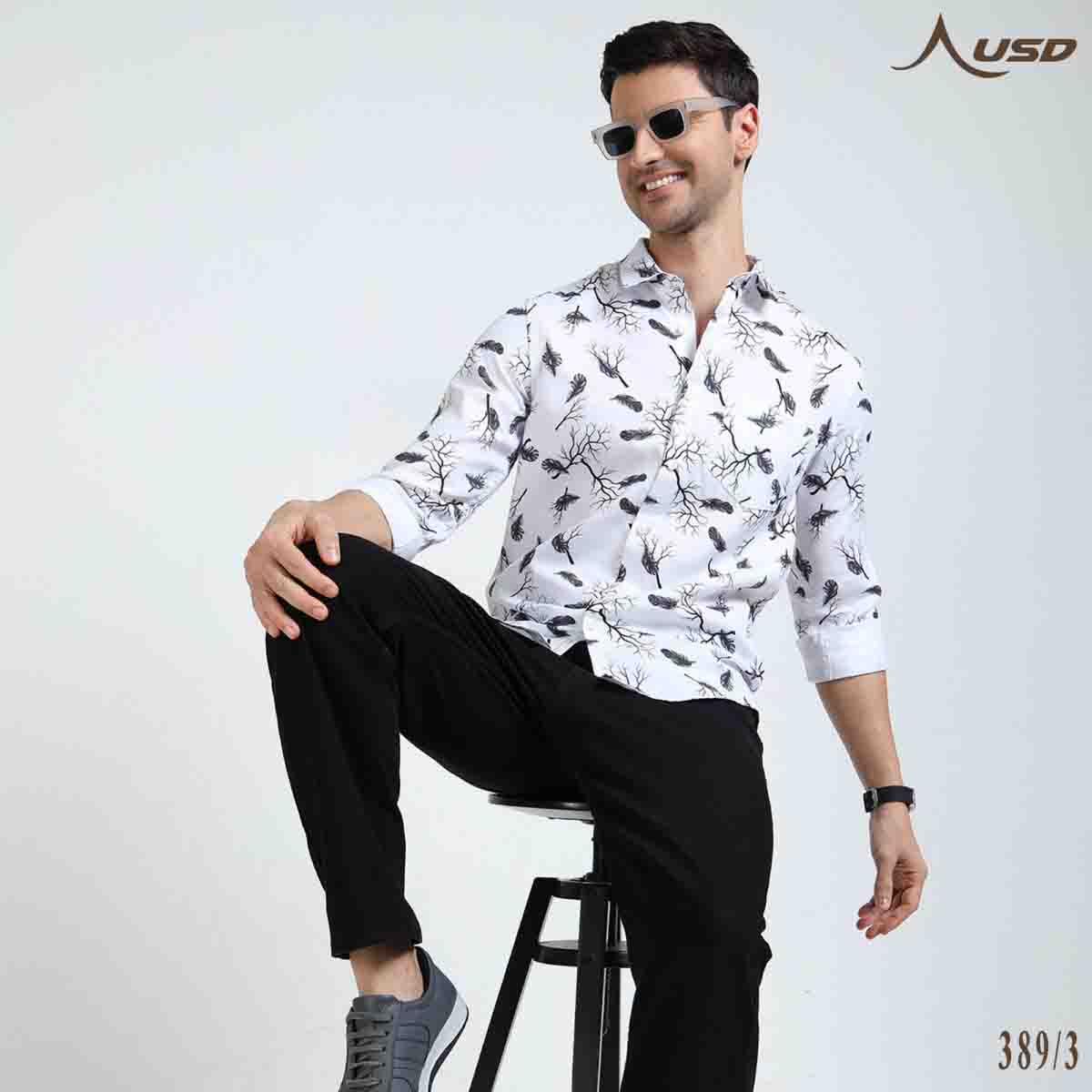 Premium Oxford Digital Printed Shirts-389/3