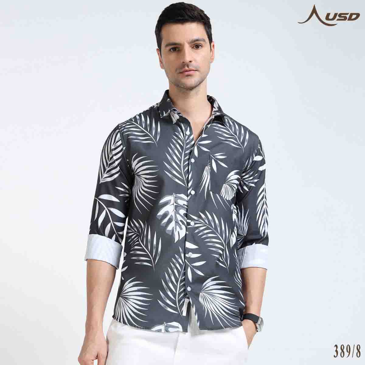 Premium Oxford Digital Printed Shirts-389/8