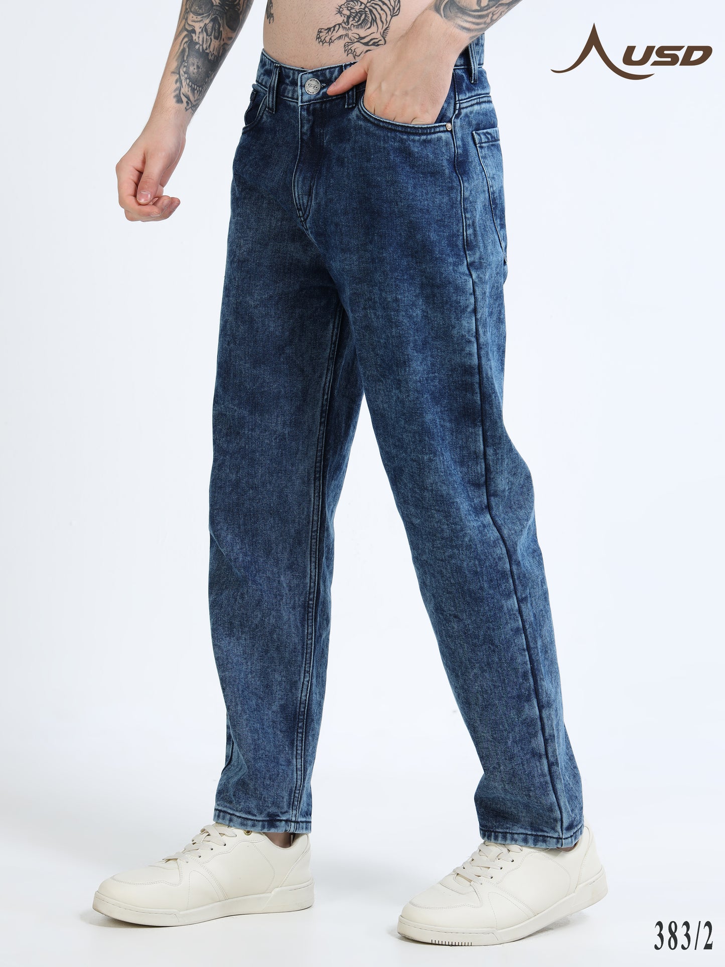 383/2-Classic MOM Fit Jeans - Comfort With Style"