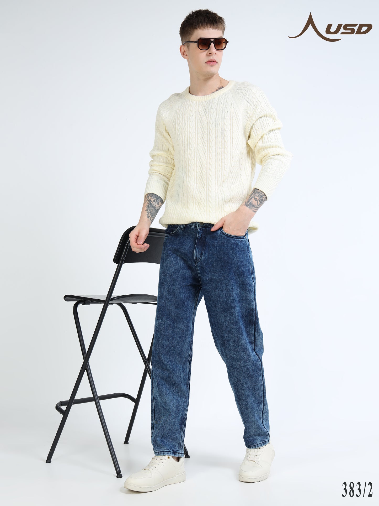 383/2-Classic MOM Fit Jeans - Comfort With Style"