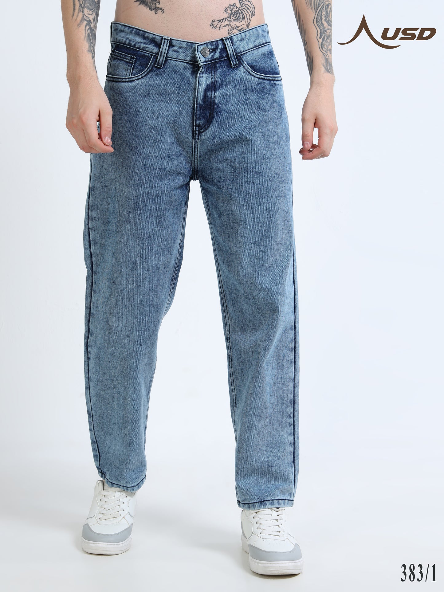 383/1-Classic MOM Fit Jeans - Comfort With Style"