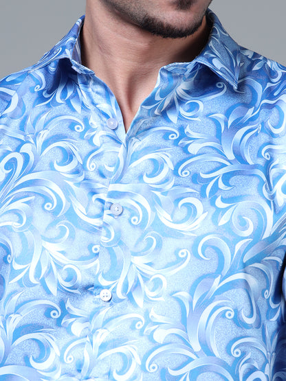 382/3–Premium Printed Satin Shirts