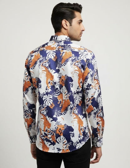 Premium Printed Satin Shirts - 376/6