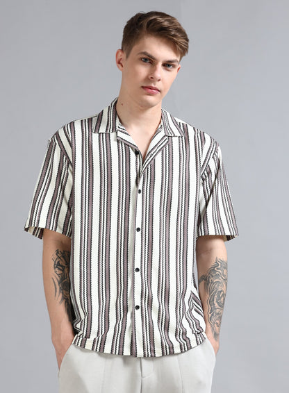 Cuban Collared Shirts Half Shirt! - 347/6