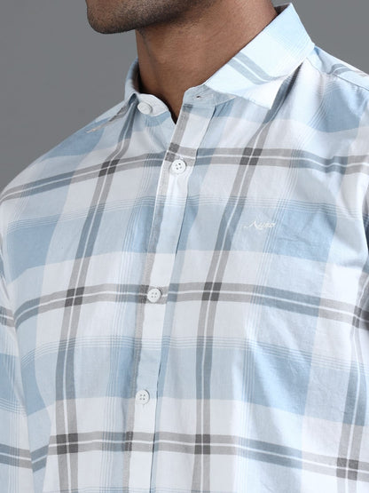 Twill Cotton Printed Chex Shirts - 339/7