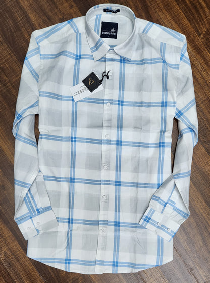 339/1-Twil Cotton Printed Chex Shirts
