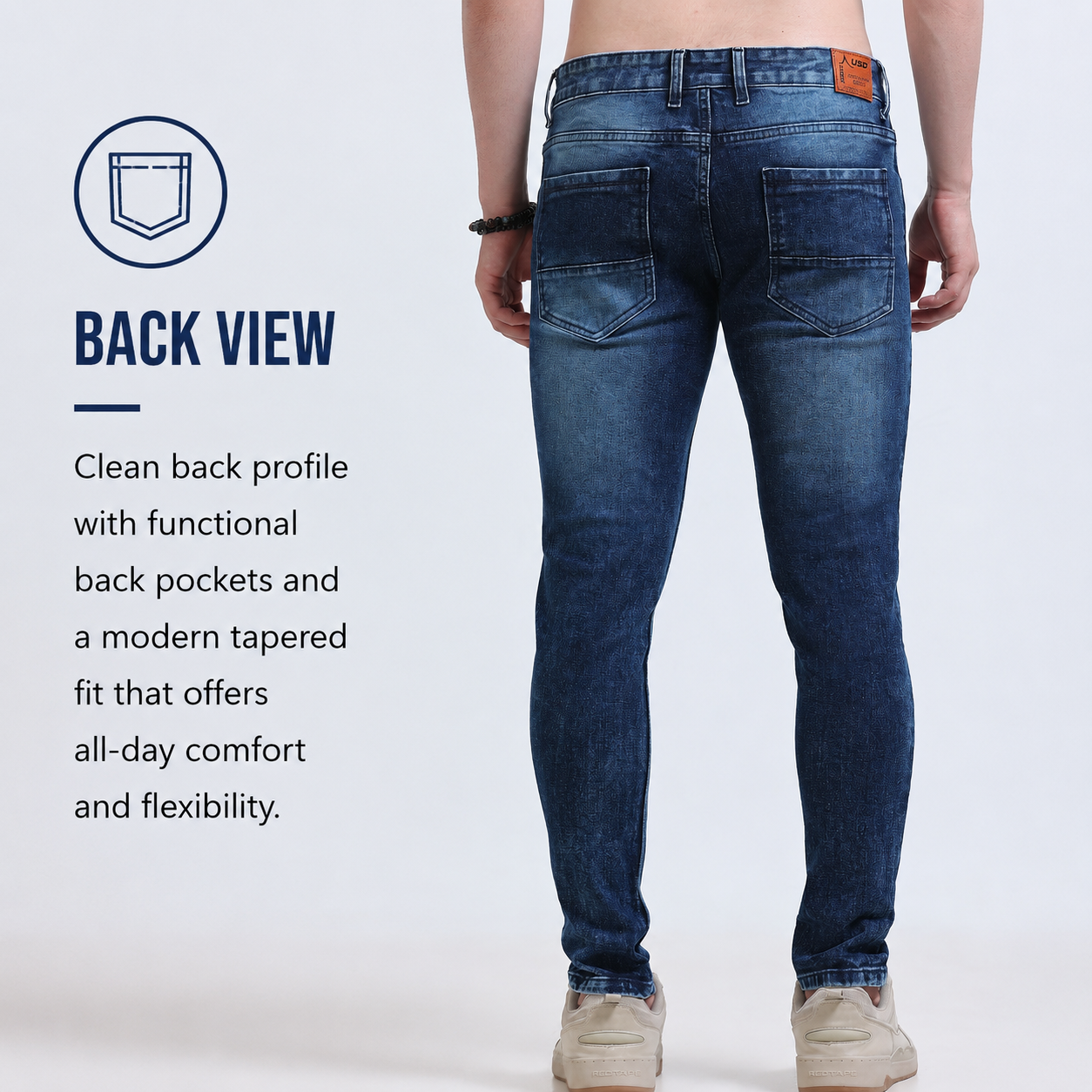 Torn Men's Premium Denim Jeans Ankle Fit - 358/3