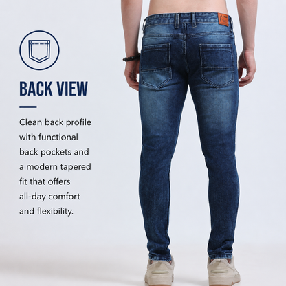 Torn Men's Premium Denim Jeans Ankle Fit - 358/3