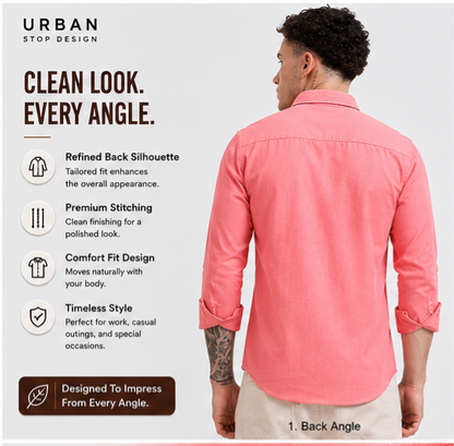 Shirt for men Premium Cotton Slab Casual Shirt - Full Sleeve USD-407/2