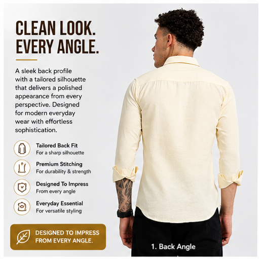 Shirt for men Premium Cotton Slab Casual Shirt - Full Sleeve USD-407/5