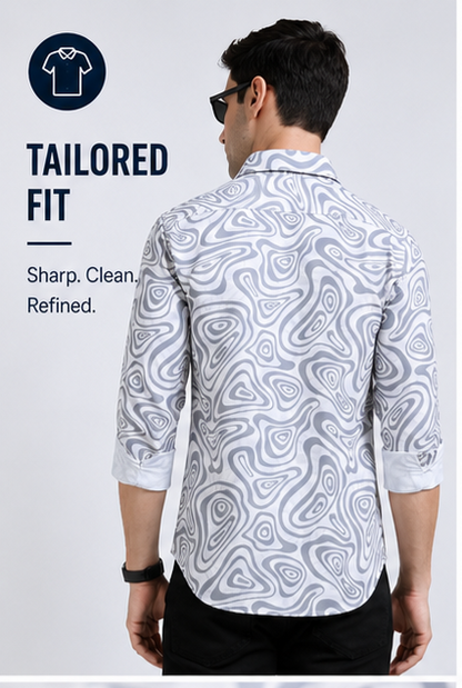 Premium Oxford Digital Printed Shirts-389/7