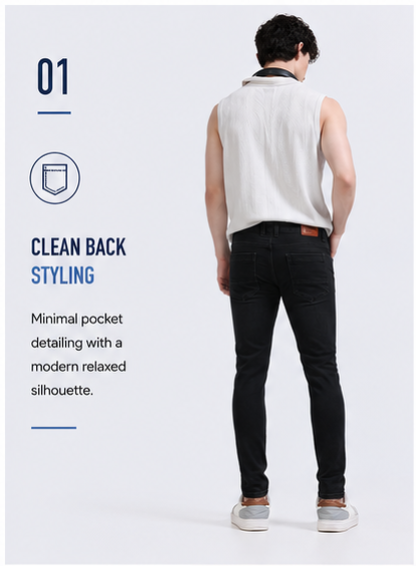 Men's Premium Denim Jeans Ankle Fit - 364/4
