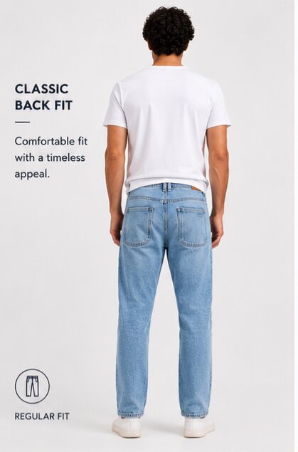 Trendy Baggy Fit Jeans - Comfort With Style - 411/2