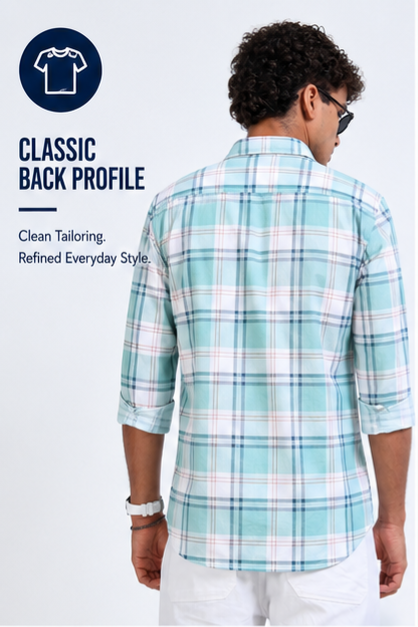 Twil Cotton Printed Chex Shirts - 339/2