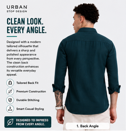 Shirt for men Premium Cotton Slab Casual Shirt - Full Sleeve USD-407/6
