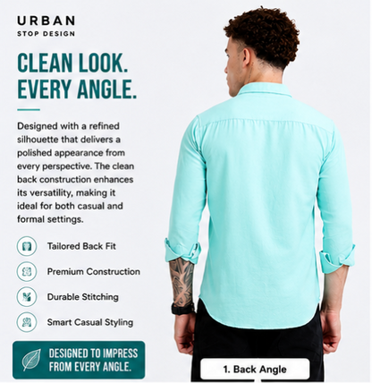 Shirt for men Premium Cotton Slab Casual Shirt - Full Sleeve USD-407/7
