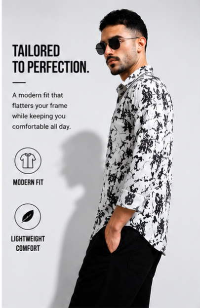 Premium Rayon Digital Print Shirt - 386/4