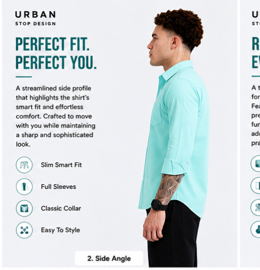 Shirt for men Premium Cotton Slab Casual Shirt - Full Sleeve USD-407/7