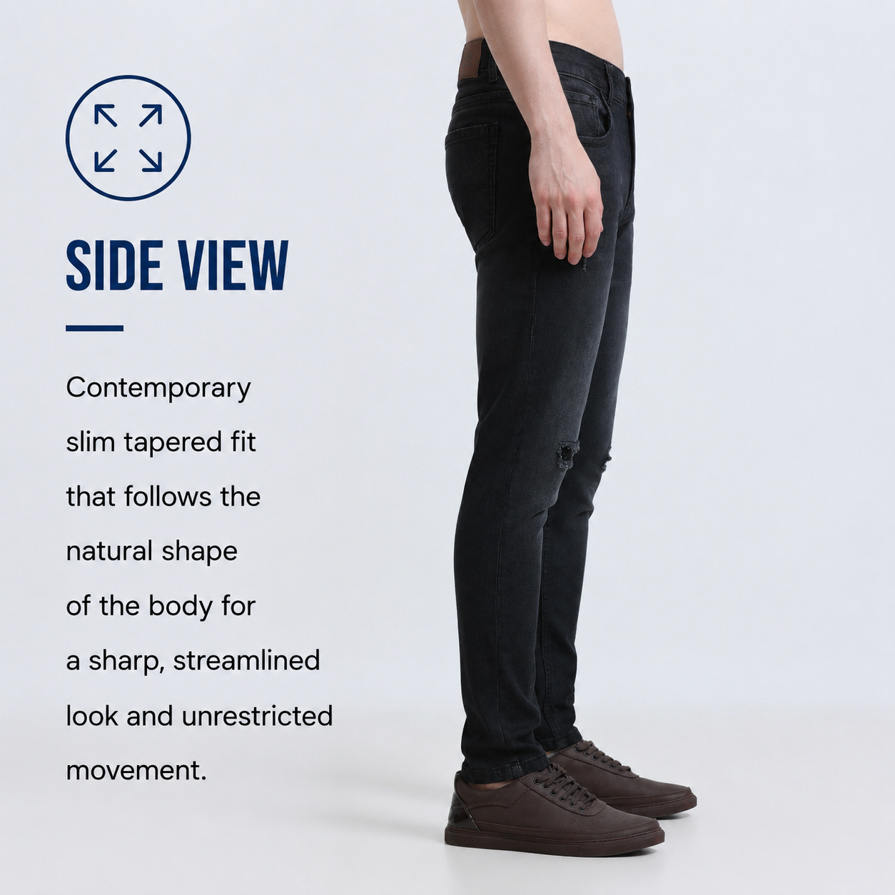 Torn Men's Premium Denim Jeans Ankle Fit - 358/4