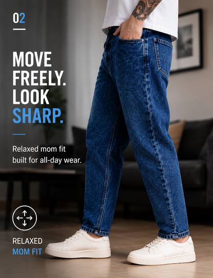 Classic MOM Fit Jeans - Comfort With Style - 383/2
