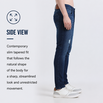 Torn Men's Premium Denim Jeans Ankle Fit - 358/1