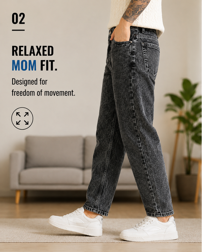 Classic MOM Fit Jeans - Comfort With Style - 383/5