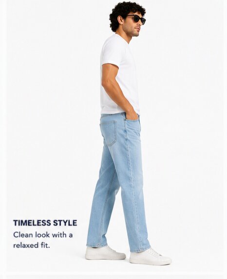 Trendy Baggy Fit Jeans - Comfort With Style - 411/3