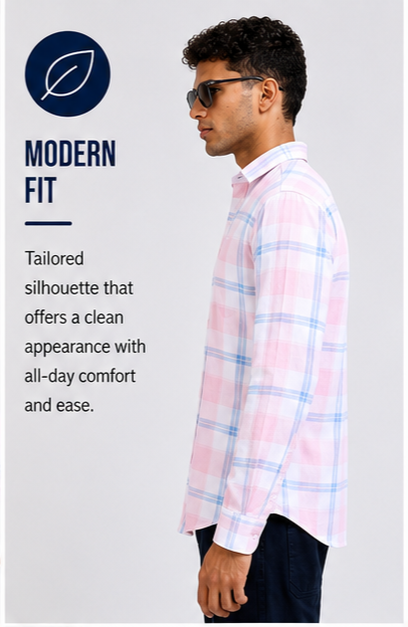 Twill Cotton Printed Chex Shirts - 339/9