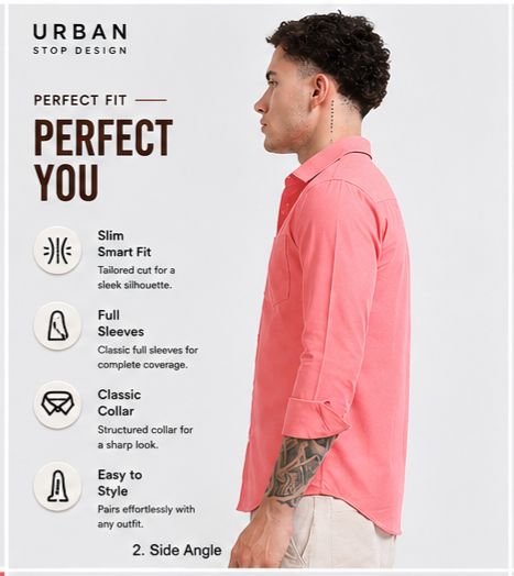 Shirt for men Premium Cotton Slab Casual Shirt - Full Sleeve USD-407/2