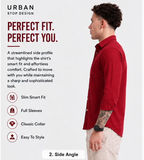 Shirt for men Premium Cotton Slab Casual Shirt - Full Sleeve USD-407/9