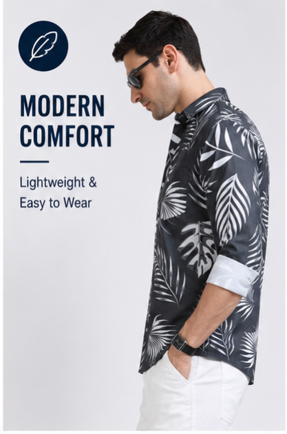 Premium Oxford Digital Printed Shirts-389/8