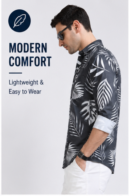 Premium Oxford Digital Printed Shirts-389/8