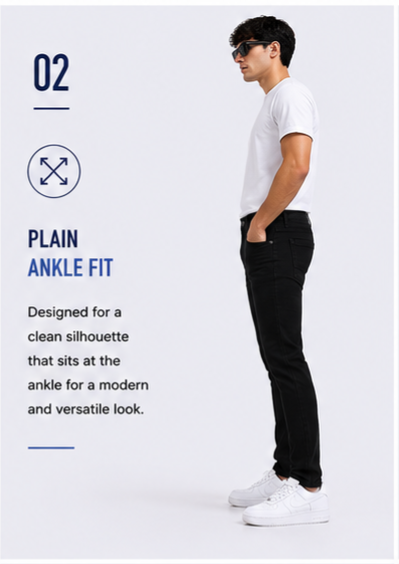 Men's Premium Denim Jeans Ankle Fit - 364/6