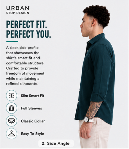 Shirt for men Premium Cotton Slab Casual Shirt - Full Sleeve USD-407/6