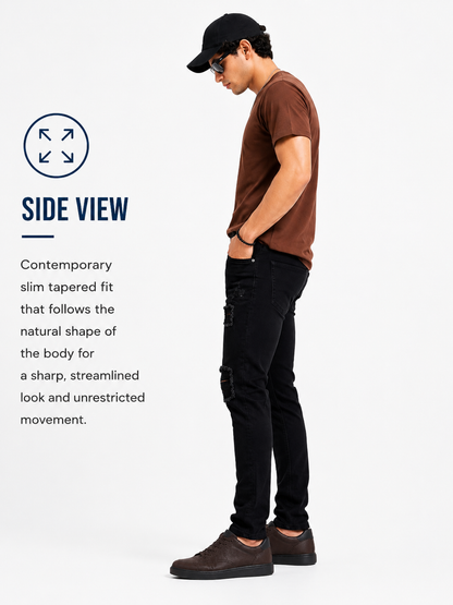 Torn Men's Premium Denim Jeans Ankle Fit - 358/5