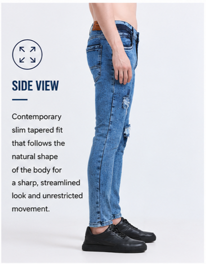 Torn Men's Premium Denim Jeans Ankle Fit - 358/2