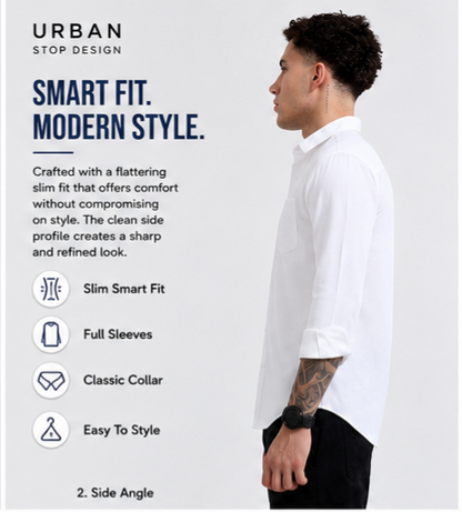 Shirt for men Premium Cotton Slab Casual Shirt - Full Sleeve USD-407/3