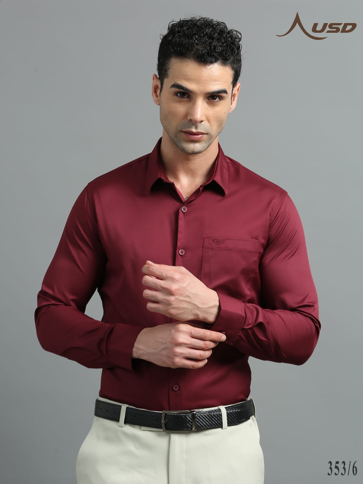 353/6-Satin Party Wear Shirts