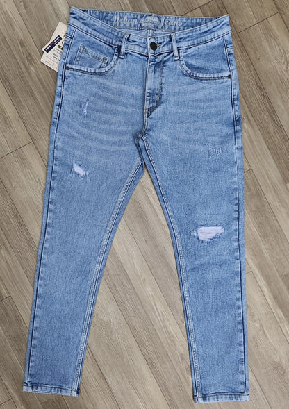358/2-Torn Men's Premium Denim Jeans Ankle Fit