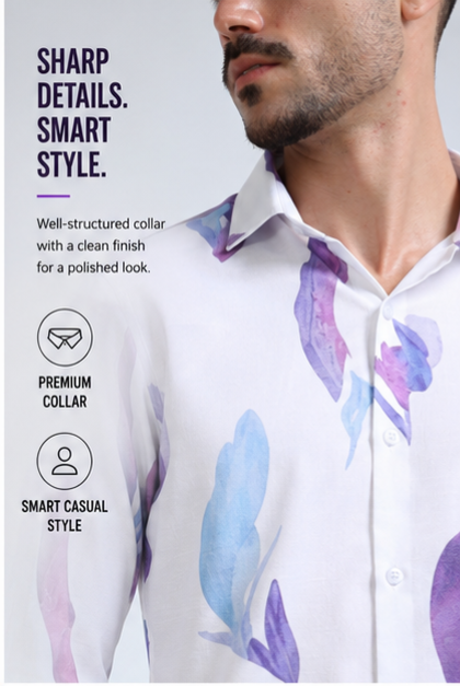 Premium Rayon Digital Print Shirt - 386/6