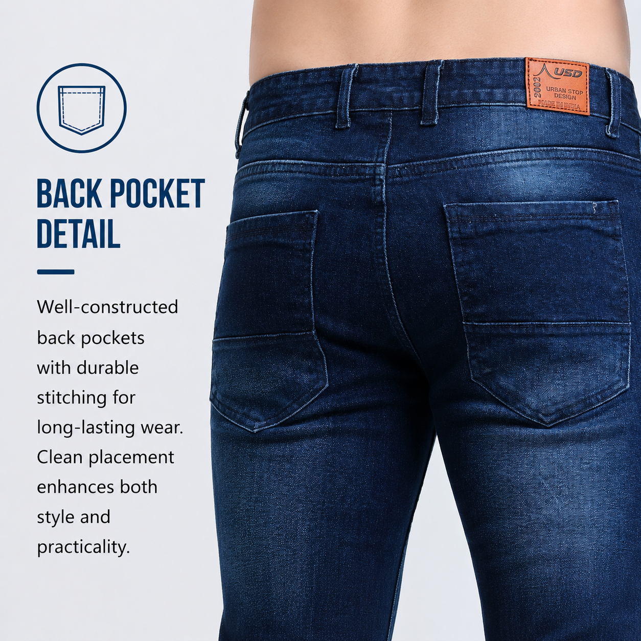 Torn Men's Premium Denim Jeans Ankle Fit - 358/1