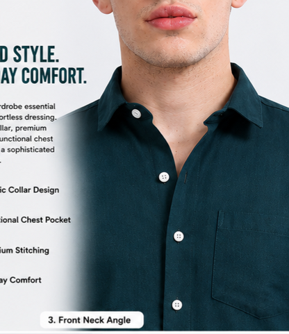 Shirt for men Premium Cotton Slab Casual Shirt - Full Sleeve USD-407/6