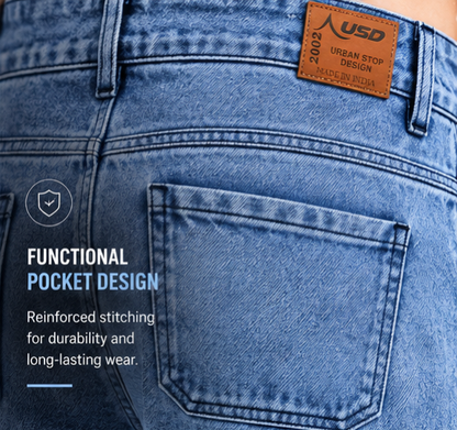 Classic MOM Fit Jeans - Comfort With Style -383/1