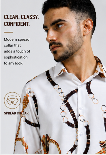 Premium Rayon Digital Print Shirt - 386/1