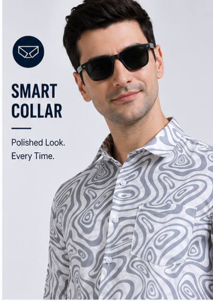 Premium Oxford Digital Printed Shirts-389/7