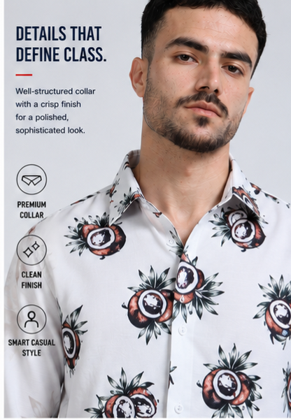 Premium Rayon Digital Print Shirt - 386/7