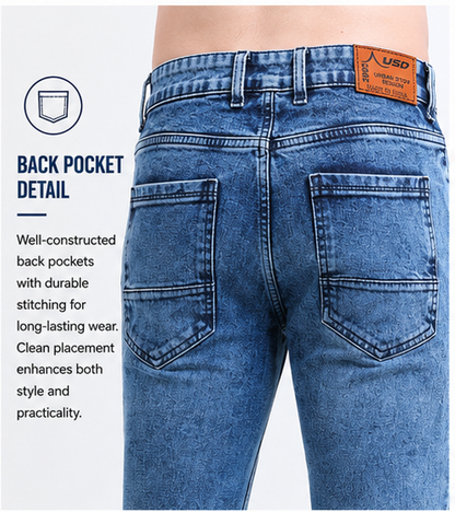Torn Men's Premium Denim Jeans Ankle Fit - 358/2