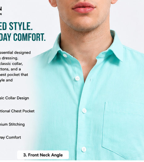 Shirt for men Premium Cotton Slab Casual Shirt - Full Sleeve USD-407/7